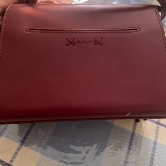 Elizabeth And James Eloise Field Bag Plum Tassle Leather Suede - Picture 3 of 16